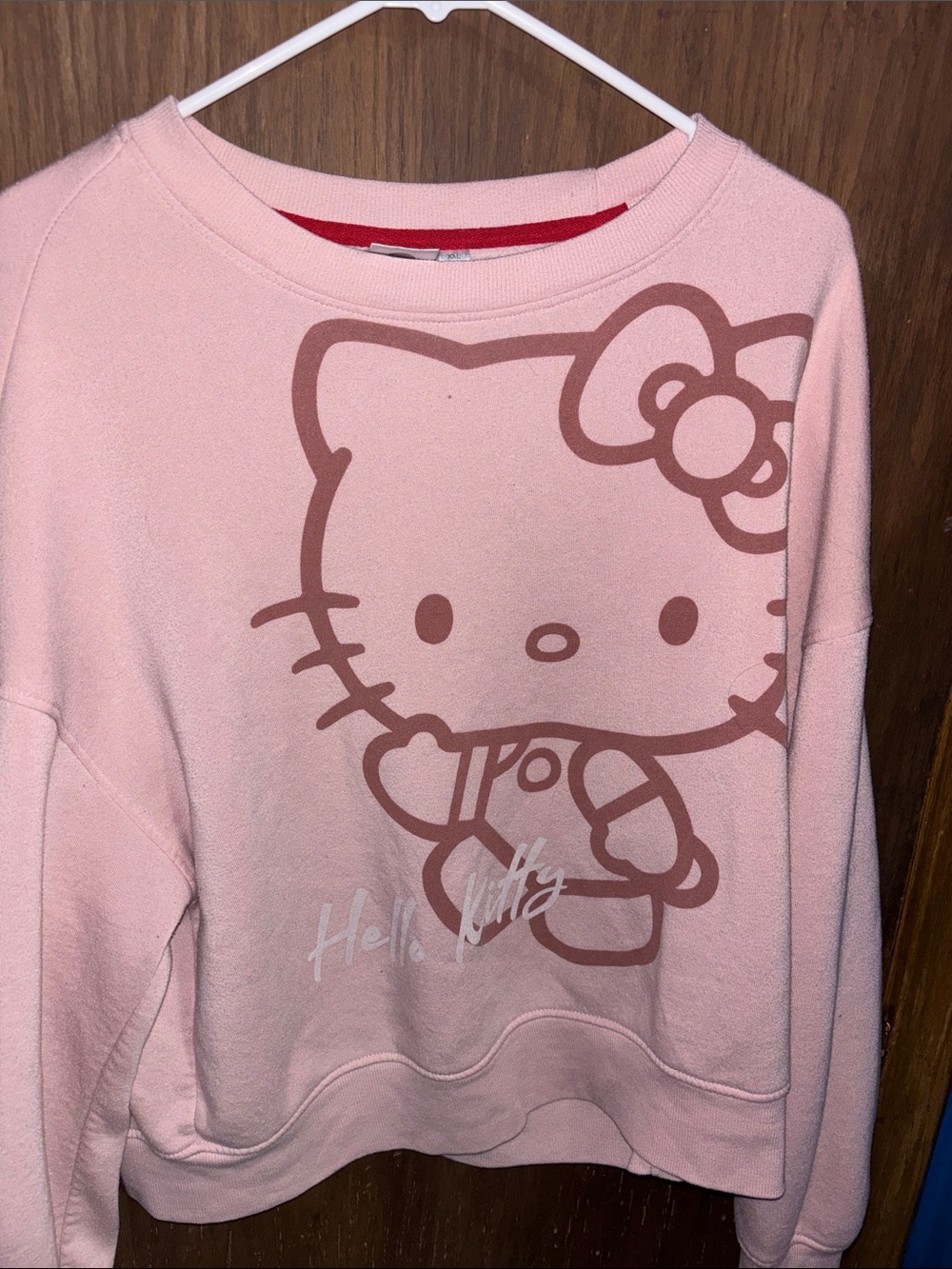 Hello Kitty Light Pink Crewneck with Brown Graphic - Picture 10 of 13